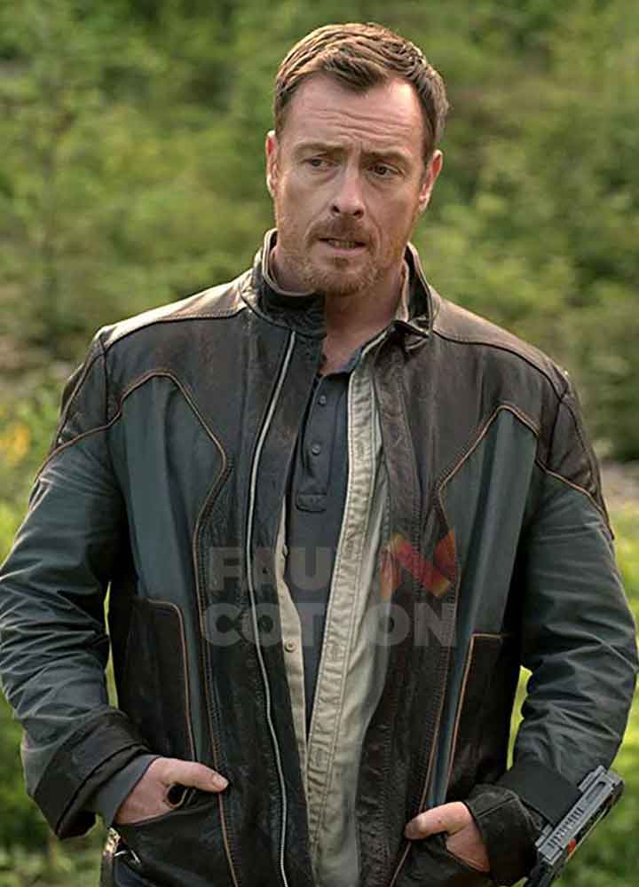 Lost In Space Toby Stephens Leather Jacket